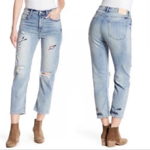 LUCKY Brand Trouble Maker Bridgette Crop High Rise Jeans - Picture 1 of 10